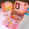 2 in 1 Makeup Kit Toy Complete Beauty Box for Kids Girls, Best Quality Gift for Baby Girls, Unicorn Safety Cosmetics Box