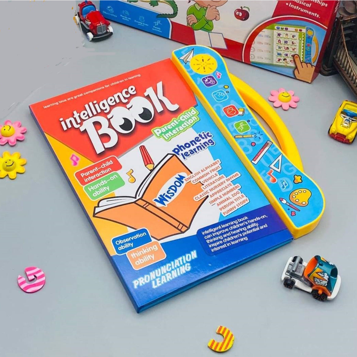 Intellectual Learning Study eBook for Kids with Electronic Sound Teaching Learning Toys E-Book for Kids English Study eBook for Kids