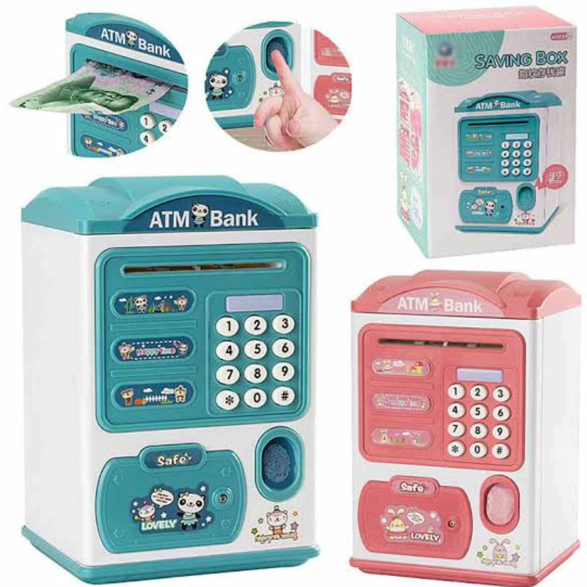 Children Saving Money Box Kids Electronic ATM Bank