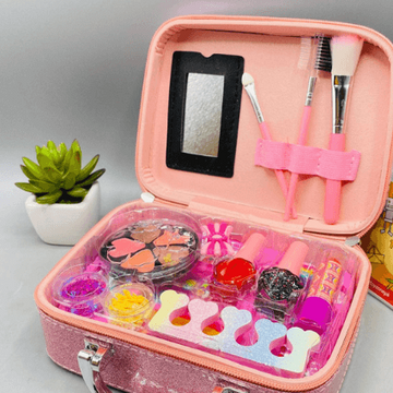 2 in 1 Makeup Kit Toy Complete Beauty Box for Kids Girls, Best Quality Gift for Baby Girls, Unicorn Safety Cosmetics Box