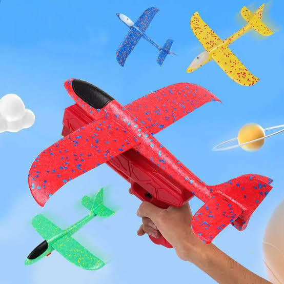 Airplane Launcher Toys, 2 Pcs One-Click Foam Catapult Glider Plane