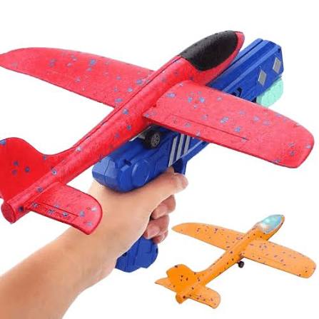 Airplane Launcher Toys, 2 Pcs One-Click Foam Catapult Glider Plane